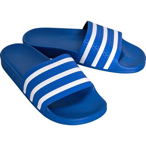 adidas slippers adilette blauw rood|Adidas club slippers.